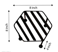  Hexagon  Iron  Planter Stand It is Suitable For Outdoor as Well as Indoor  Pack of2 -  ,  Pack of 4, Hexagon